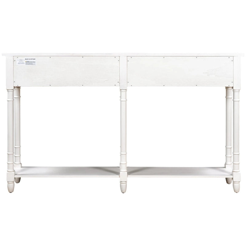 Console avec 2 tiroirs et étagère inférieure
