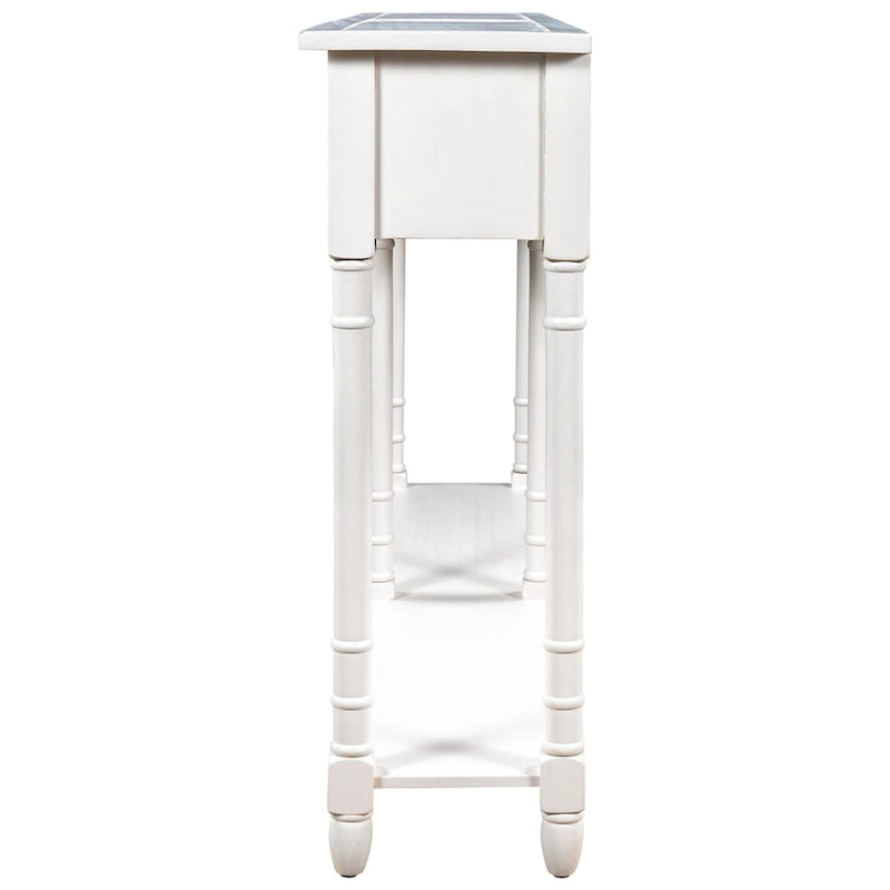 Console avec 2 tiroirs et étagère inférieure