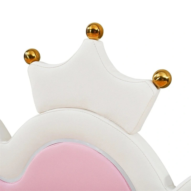Lit de repos extensible du jumeau au grand lit avec lumières LED et tête de lit couronnée