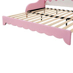 Lit de repos extensible du jumeau au grand lit avec lumières LED et tête de lit couronnée