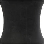 Table d'appoint d'extérieur en fibre d'argile et céramique en forme de sablier - Blanche ou Noire