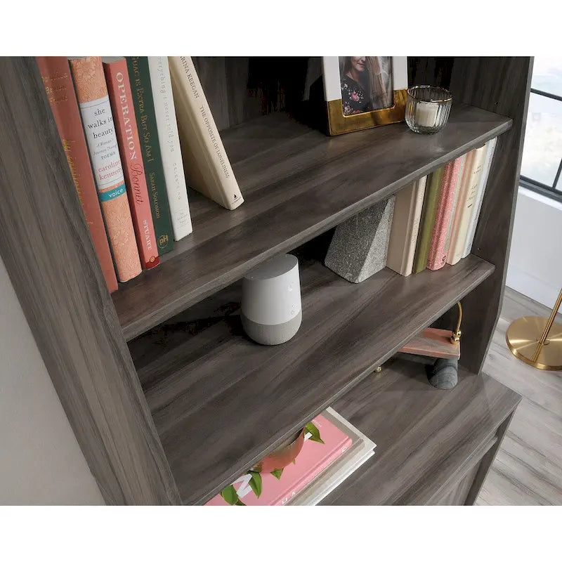 Vitrine bibliothèque avec étagères réglables