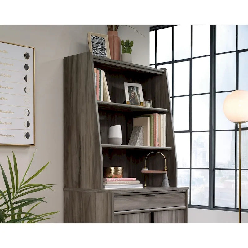 Vitrine bibliothèque avec étagères réglables