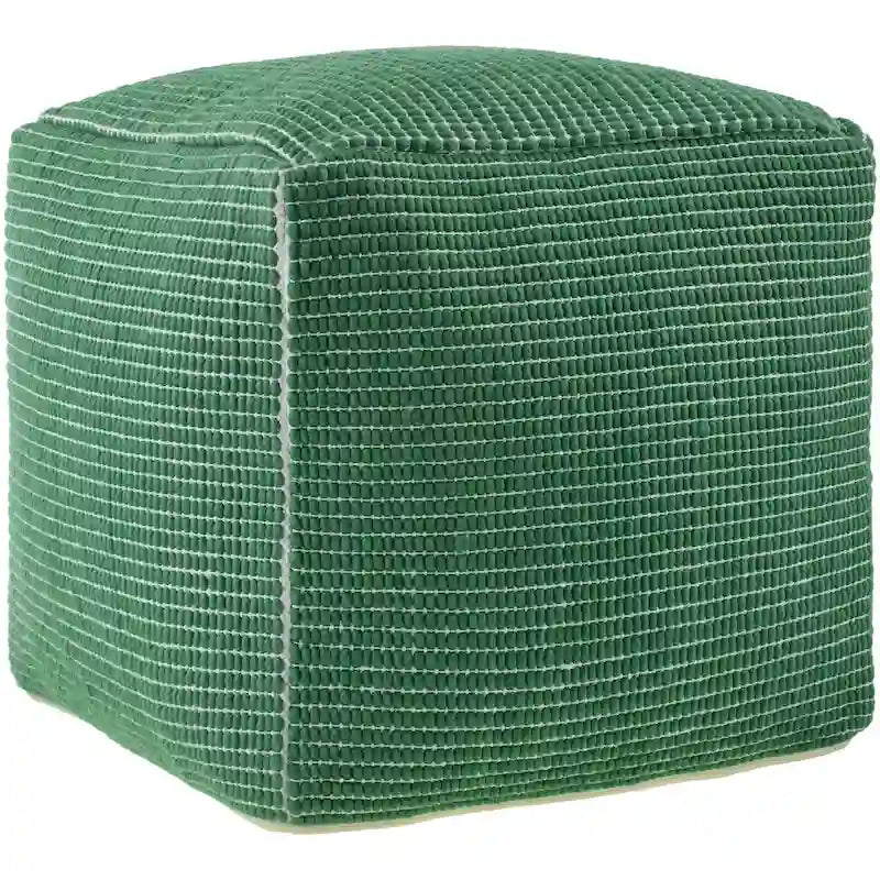 Pouf tressé à grosses mailles