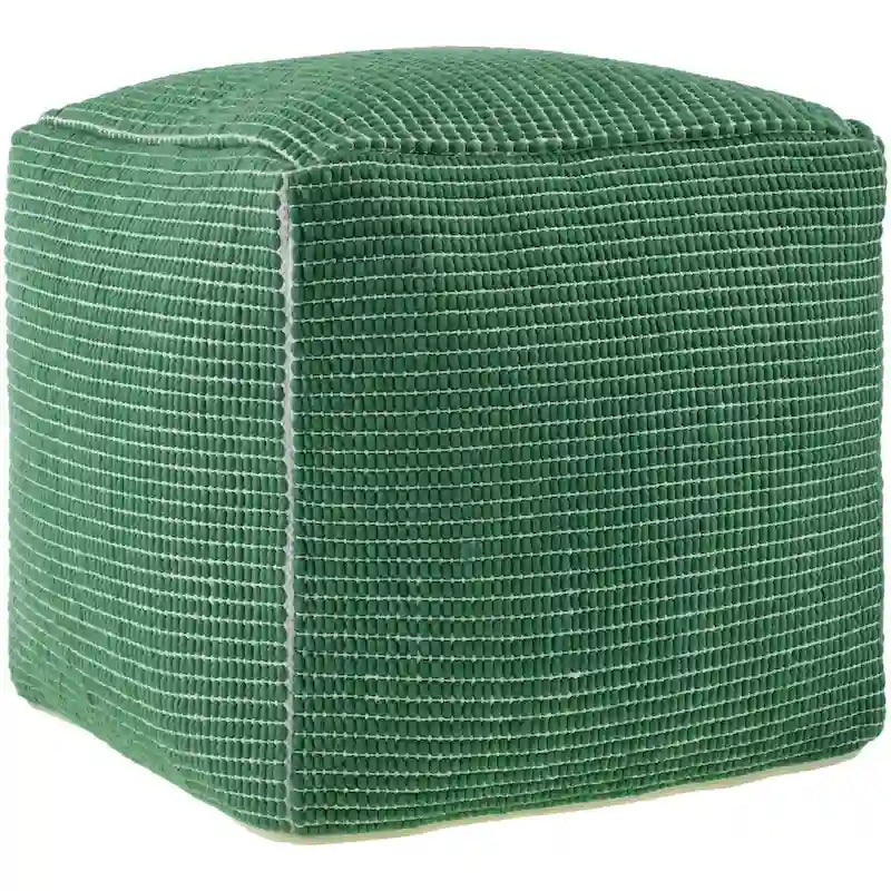 Pouf tressé à grosses mailles