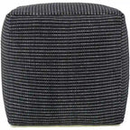 Pouf tressé à grosses mailles