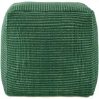 Pouf tressé à grosses mailles