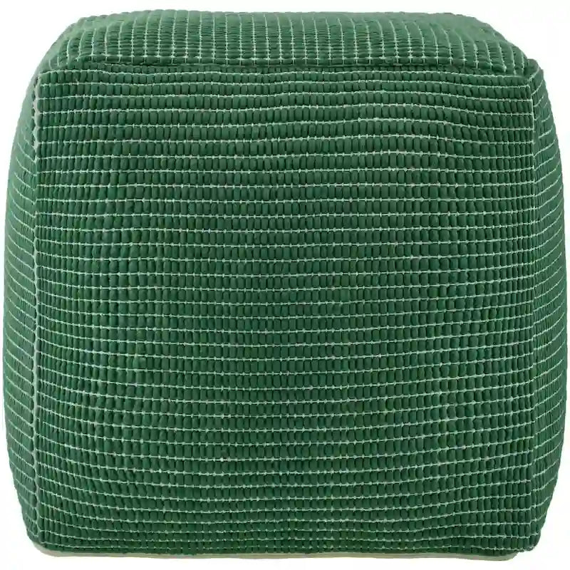 Pouf tressé à grosses mailles