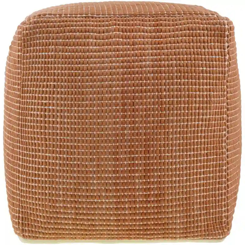 Pouf tressé à grosses mailles