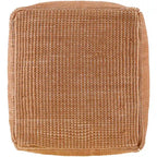 Pouf tressé à grosses mailles
