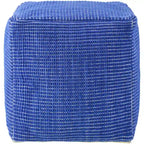Pouf tressé à grosses mailles