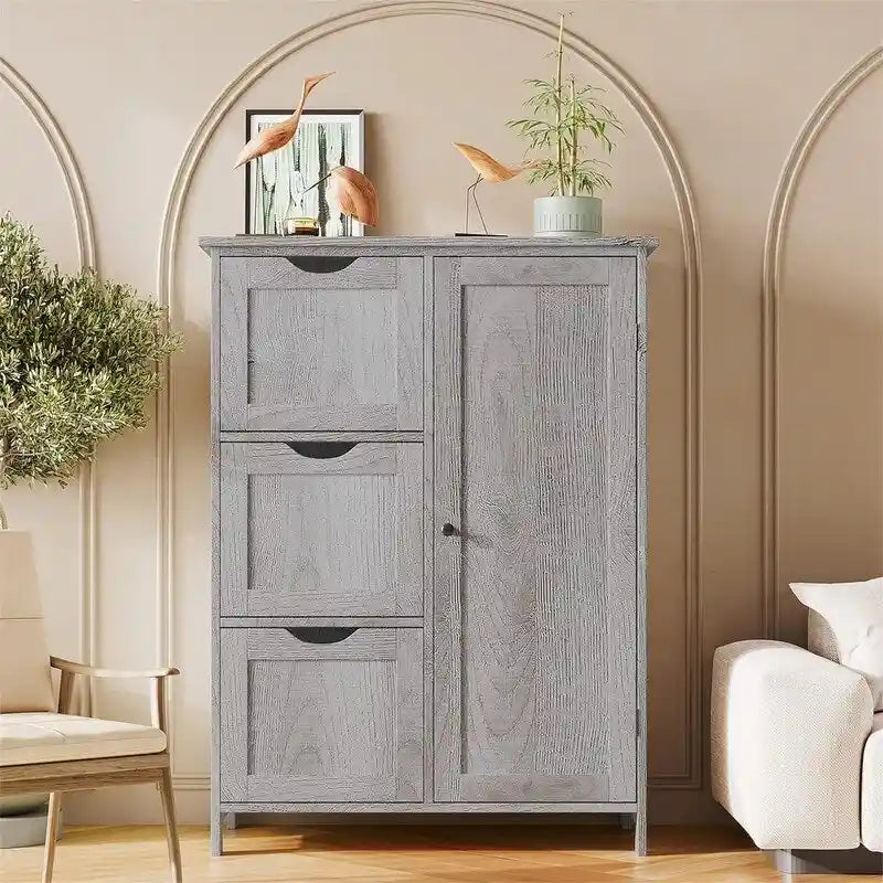 Meuble de rangement bas avec tiroirs