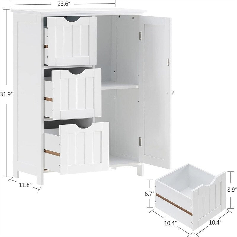 Meuble de rangement bas avec tiroirs