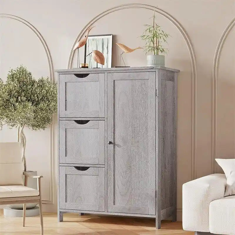 Meuble de rangement bas avec tiroirs