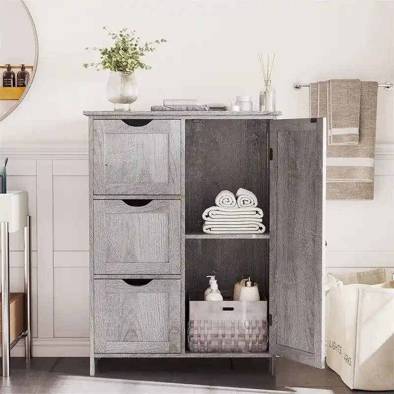 Meuble de rangement bas avec tiroirs
