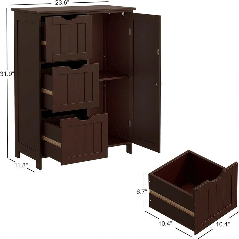 Meuble de rangement bas avec tiroirs