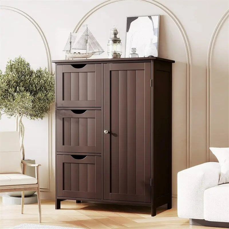 Meuble de rangement bas avec tiroirs
