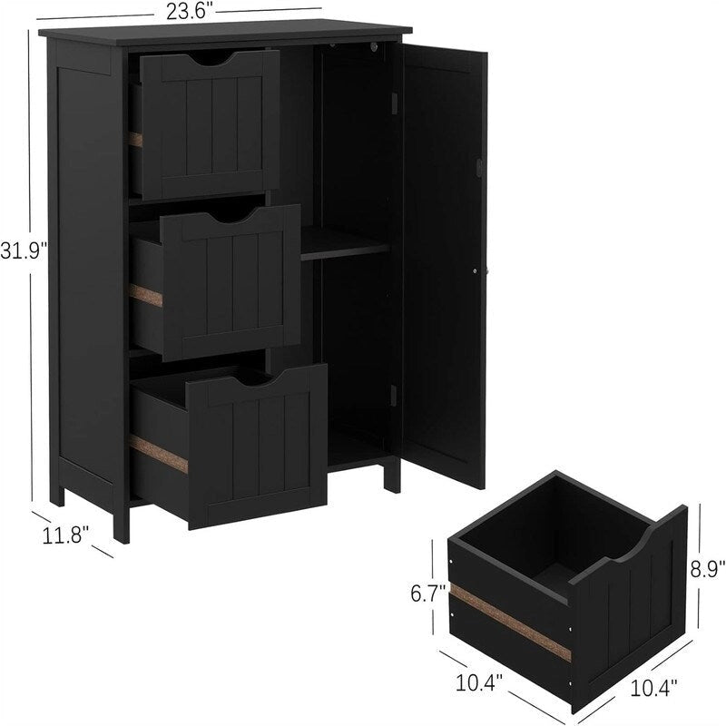 Meuble de rangement bas avec tiroirs