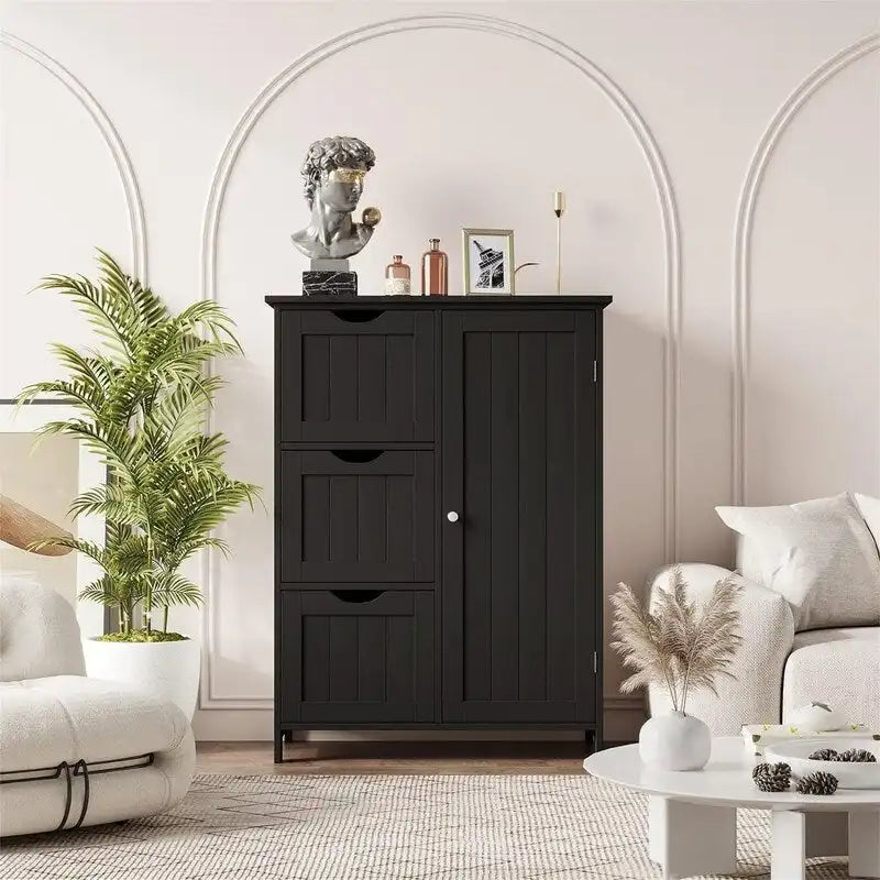 Meuble de rangement bas avec tiroirs