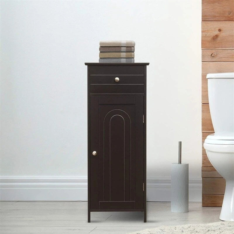 Meuble de rangement de salle de bain sur pied avec tiroir